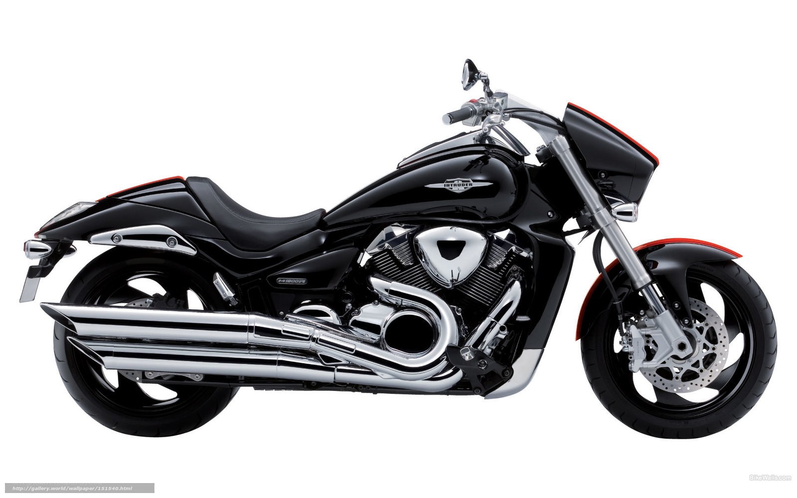 black motorcycle with chrome accents
