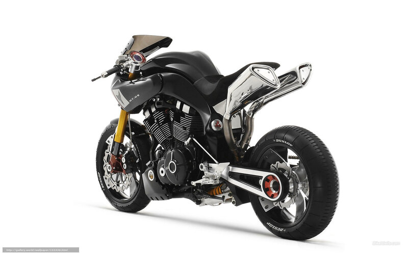 black motorcycle with chrome exhaust