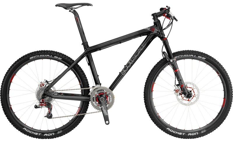 black mountain bike