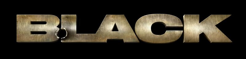 Black movie title logo