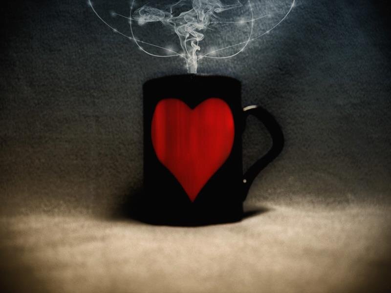 Black Mug with Heart
