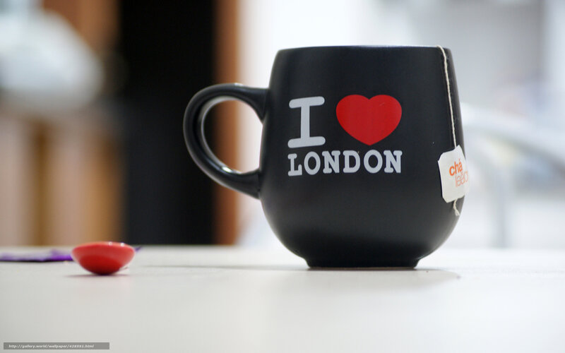 Black Mug with Tea Bag — Calm, Photograph, Tea Bag, Red Object