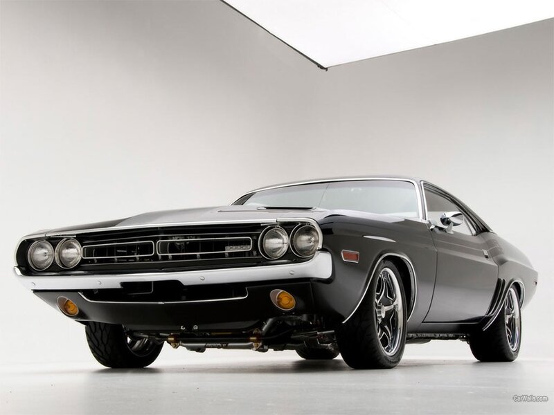 black muscle car