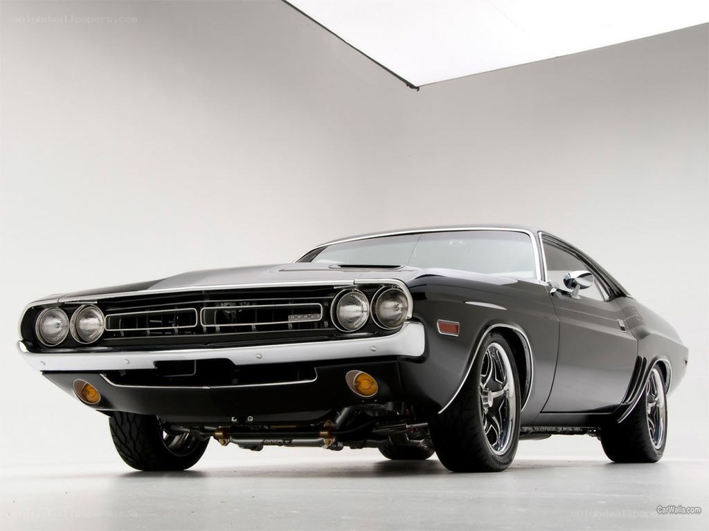black muscle car