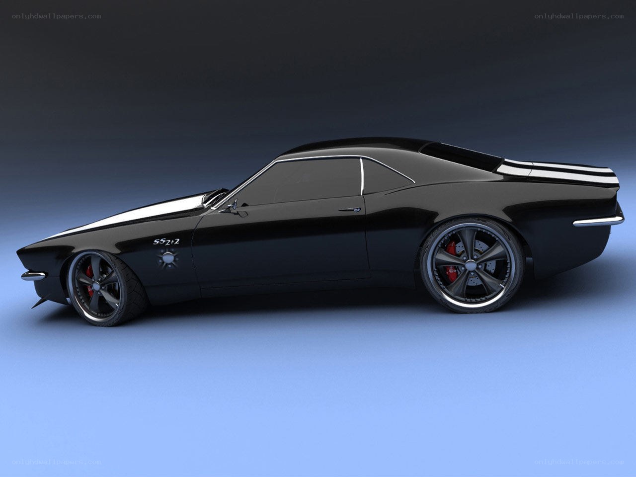 black muscle car