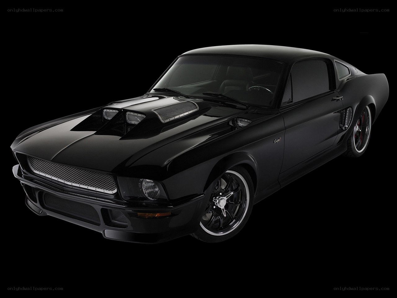 black muscle car