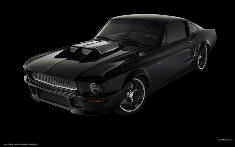 black muscle car