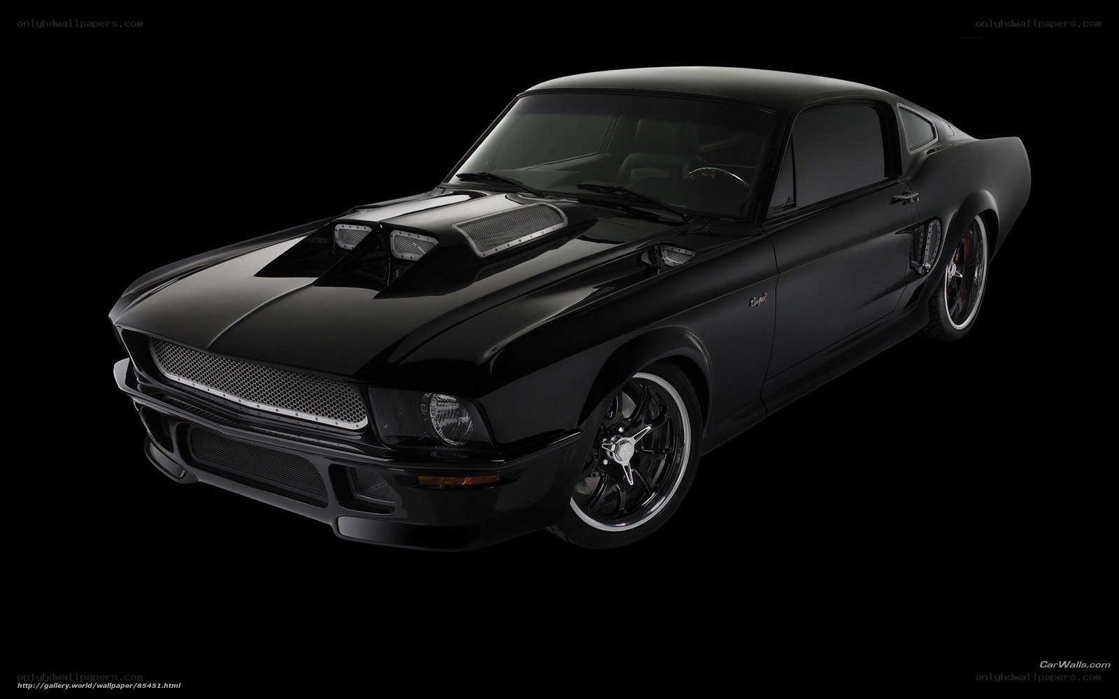 black muscle car