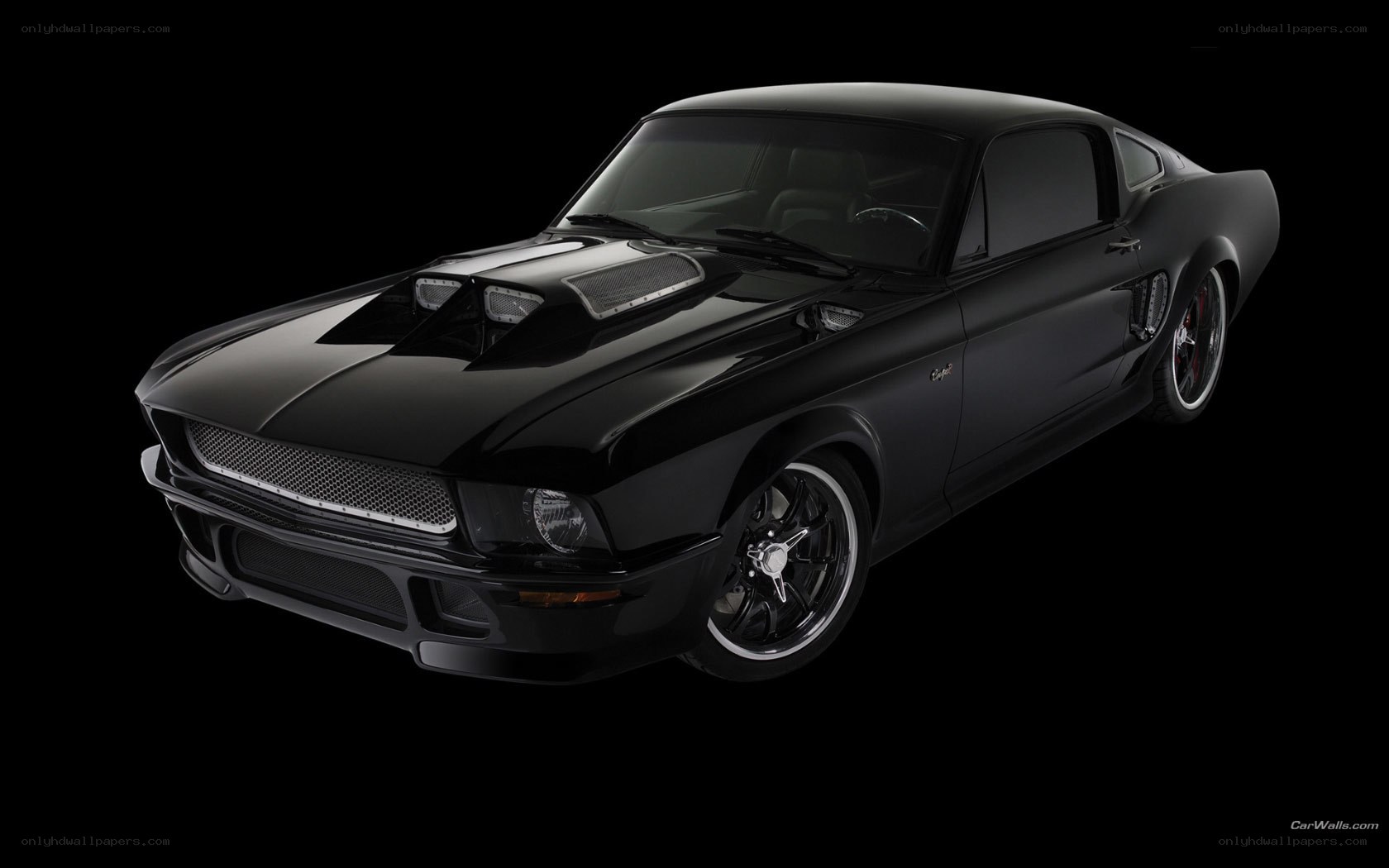 black muscle car