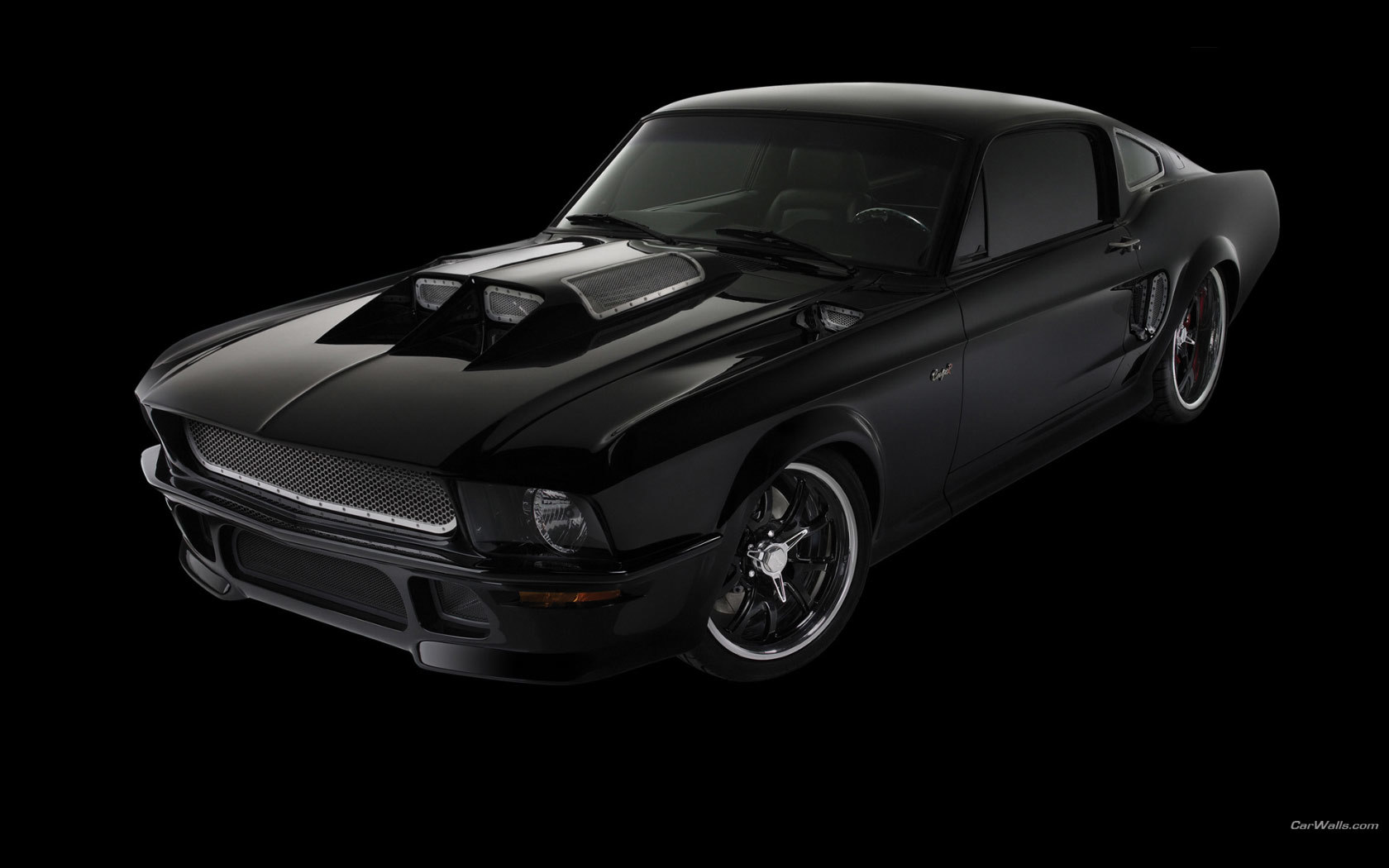 black muscle car