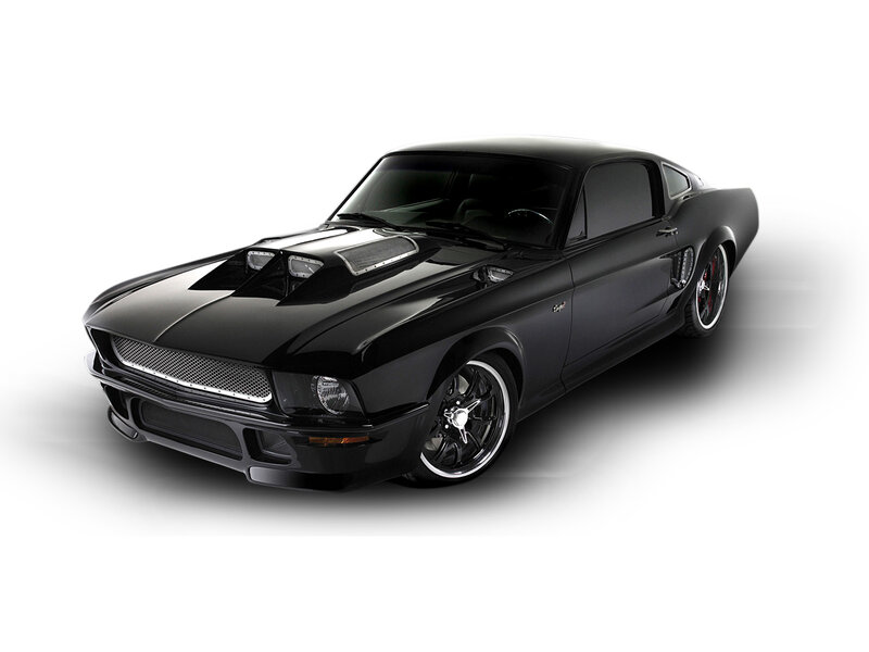 black muscle car