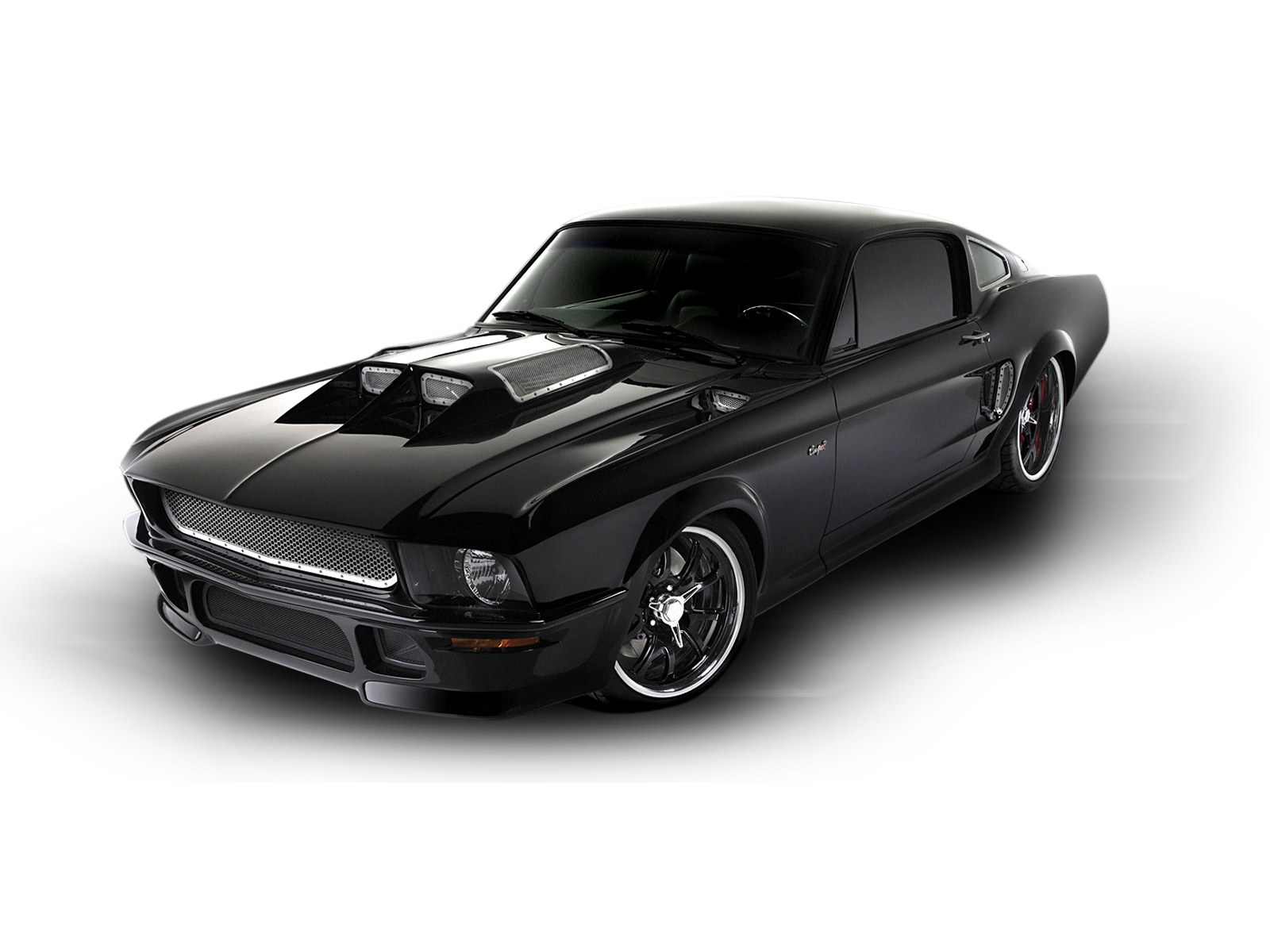 black muscle car