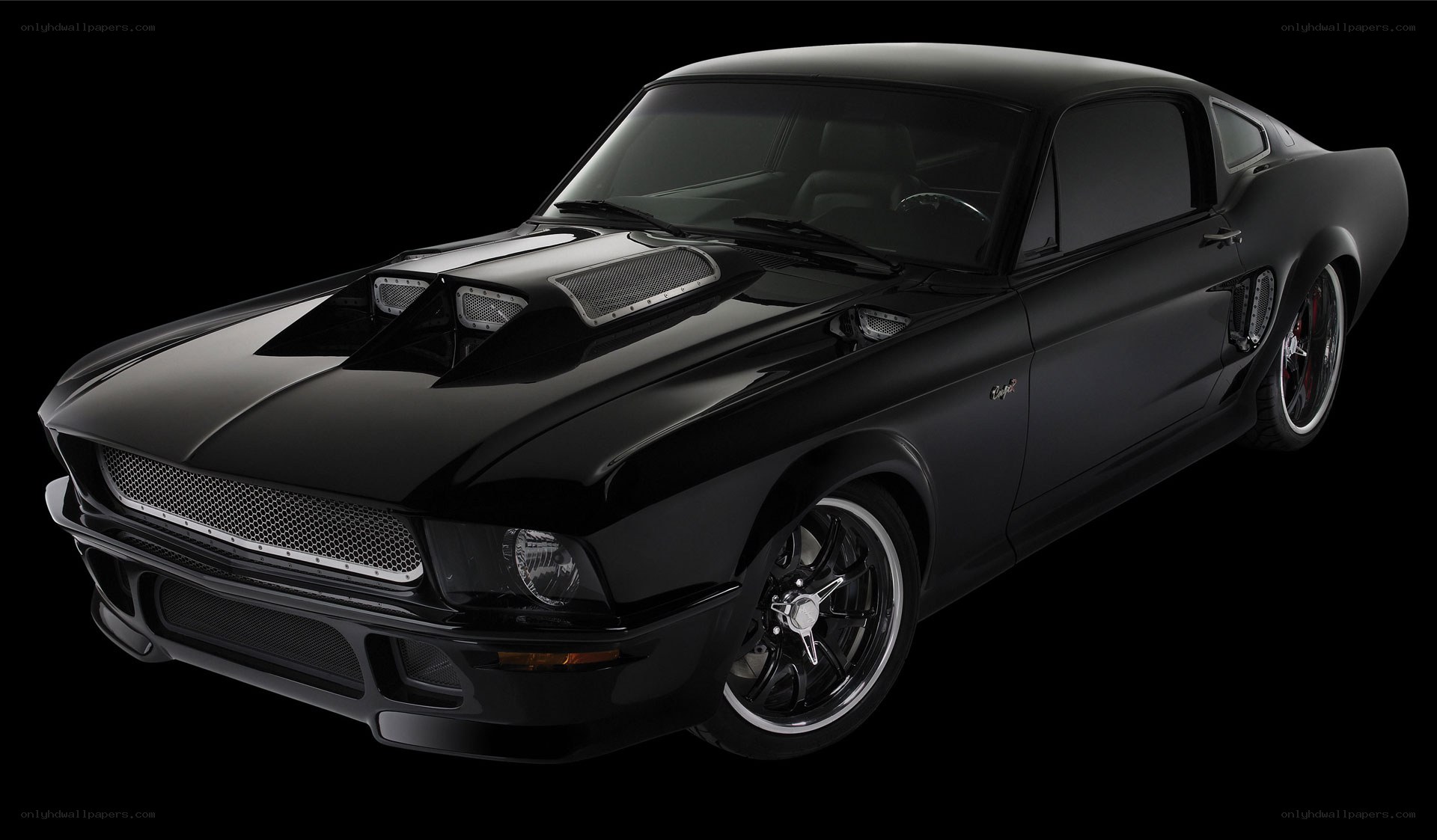 black muscle car