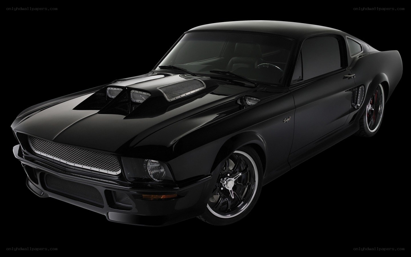 black muscle car