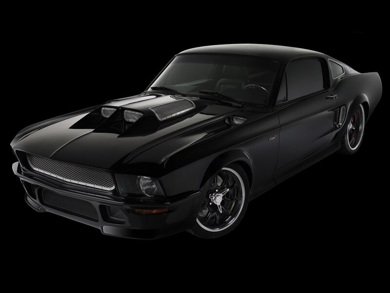 black muscle car