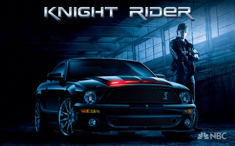 Black Muscle Car — Blue, Dramatic