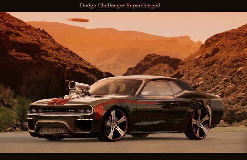 Black Muscle Car — Brown, Dramatic