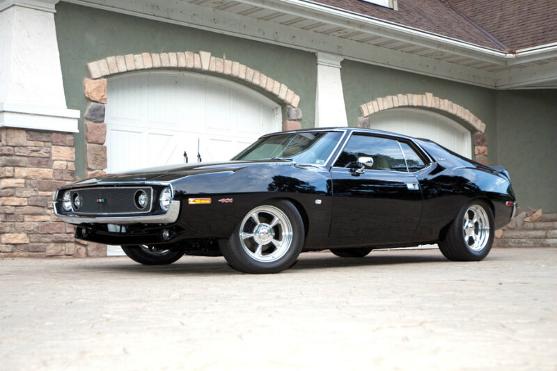 Black Muscle Car — Calm, Afternoon, Photograph, Garage