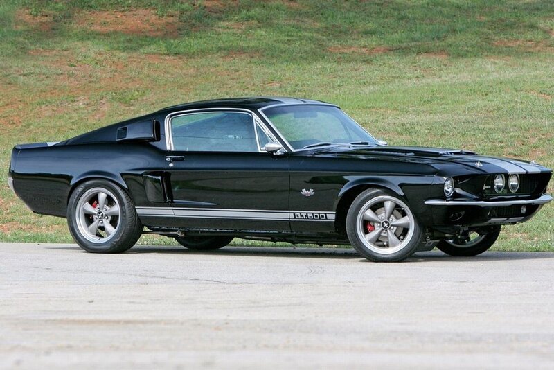 Black Muscle Car — Calm, Afternoon, Photograph, Grass, Road
