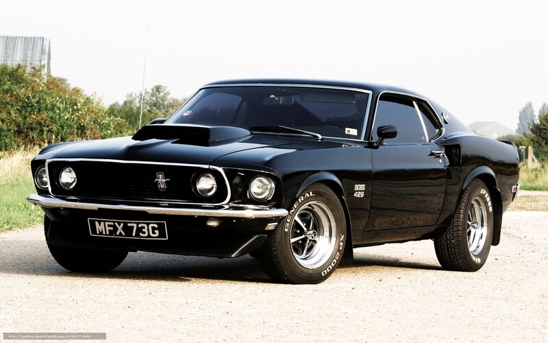 Black Muscle Car — Calm, Afternoon, Photograph, Gravel Road