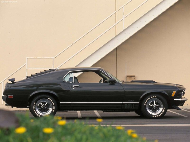 Black Muscle Car — Calm, Afternoon, Photograph, Staircase
