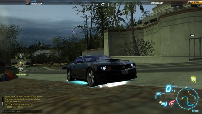 Black Muscle Car — Dark
