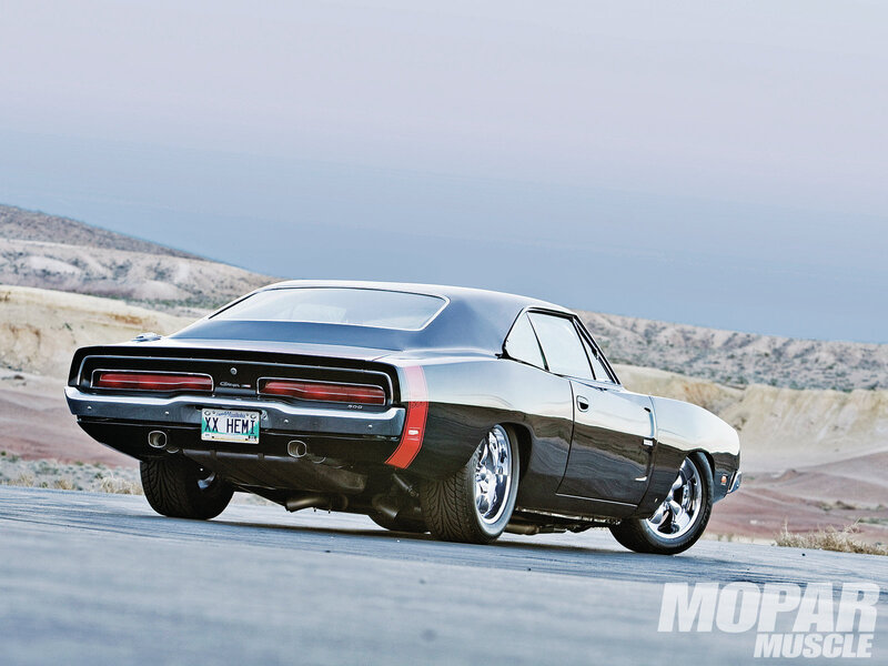 Black Muscle Car — Dramatic, Afternoon, Photograph, Road, Desert