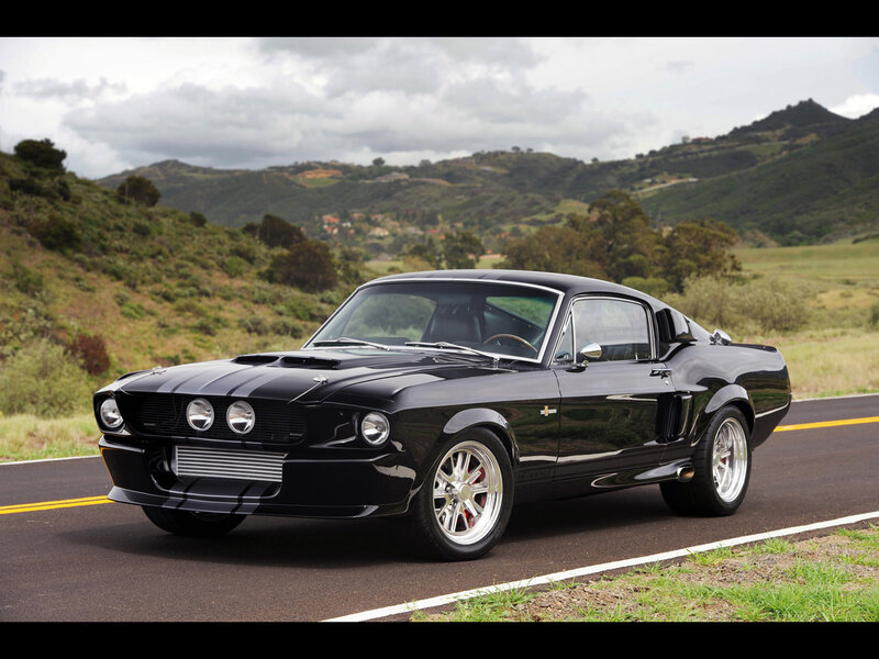Black Muscle Car — Dramatic, Afternoon, Photograph, Road