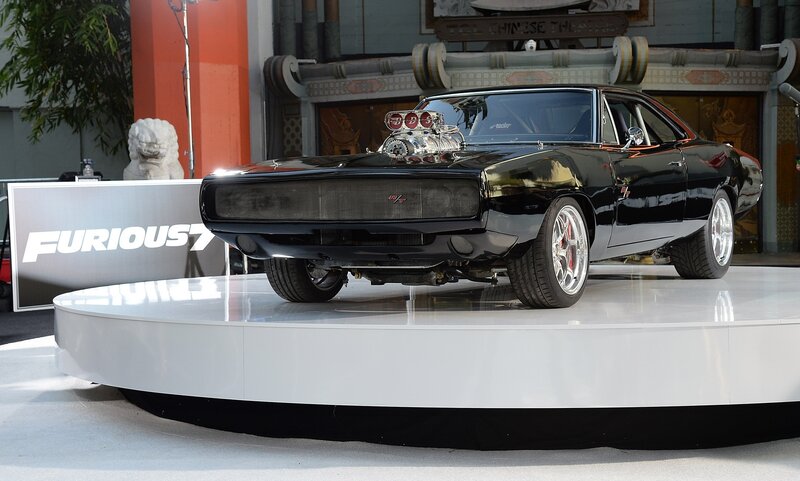 Black Muscle Car — Dramatic, Afternoon, Photograph, Stage