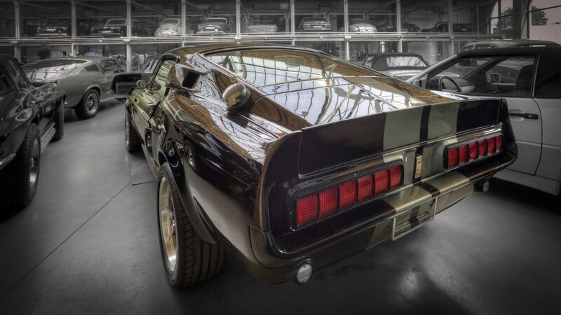 Black Muscle Car — Dramatic, Photograph, Car Collection