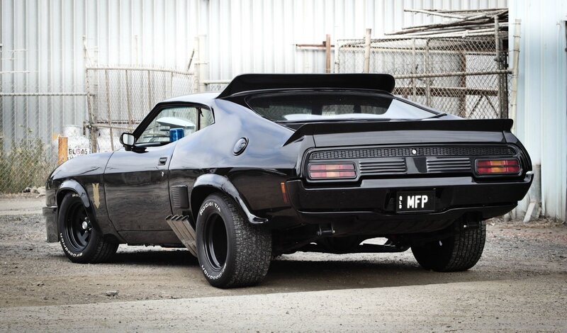 Black Muscle Car — Dramatic, Photograph, Fence