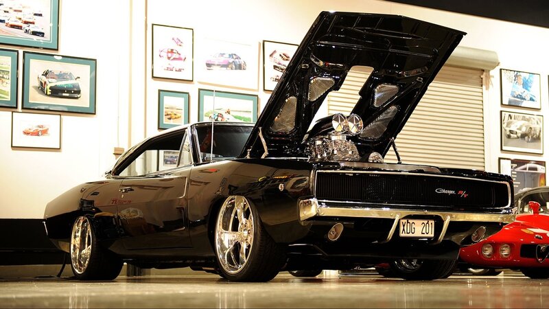 Black Muscle Car — Dramatic, Photograph, Framed Pictures