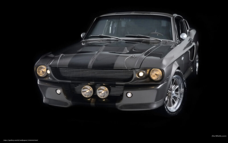 Black Muscle Car — Dramatic, Photograph, Headlights