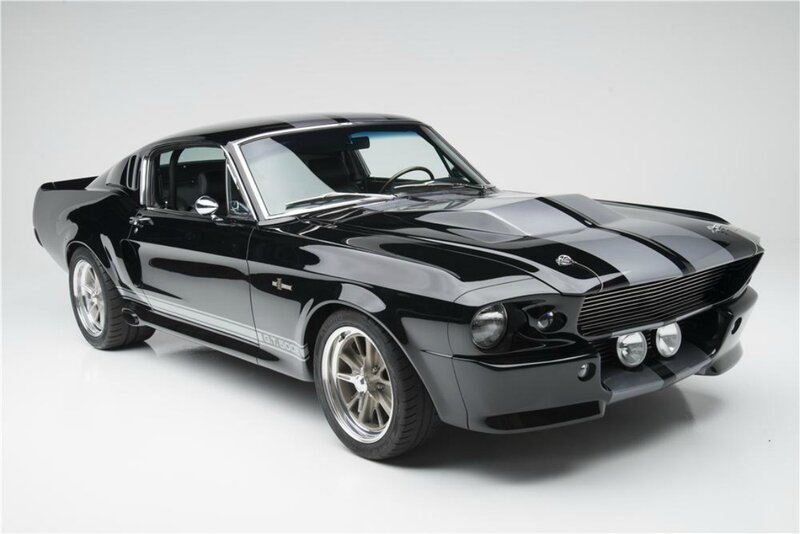 Black Muscle Car — Dramatic, Photograph, Stripes, Silver Wheels