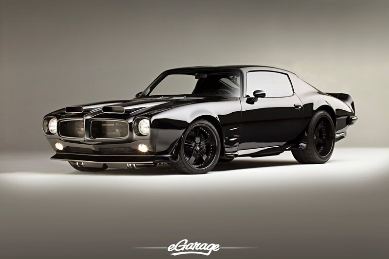Black Muscle Car — Dramatic, Photograph, Studio Lighting, Wheels, Gray