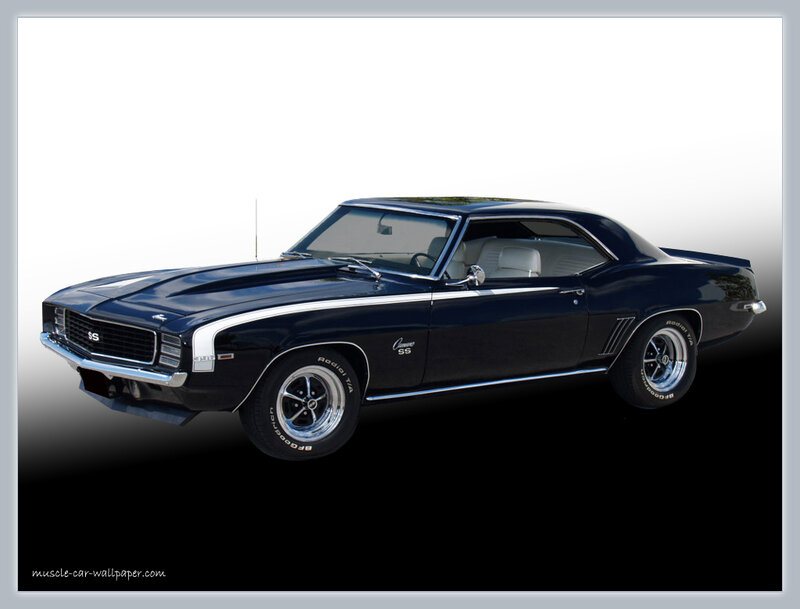 Black Muscle Car — Dramatic, Photograph, Tires, Chrome
