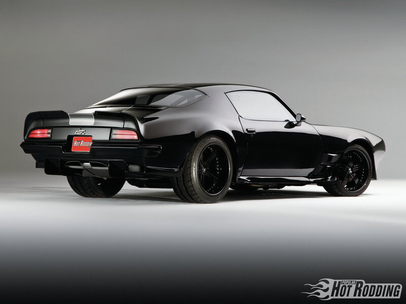 Black Muscle Car — Dramatic, Photograph, Wheel, Tail Light