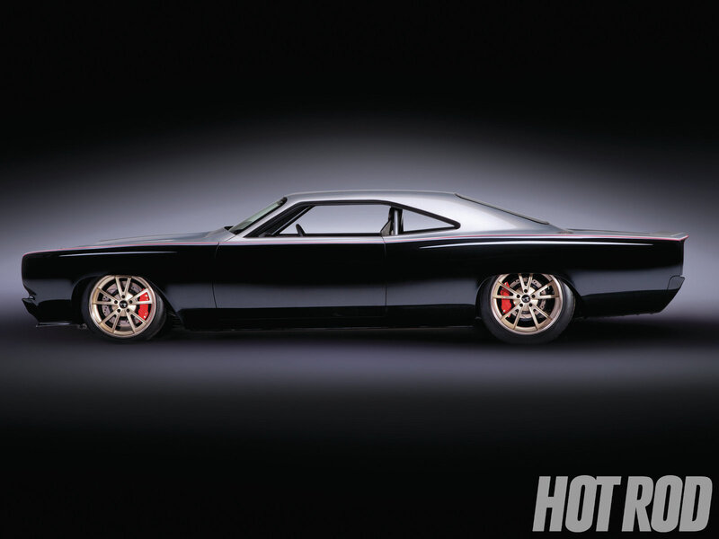 Black Muscle Car — Dramatic, Photograph, Wheels, Brakes