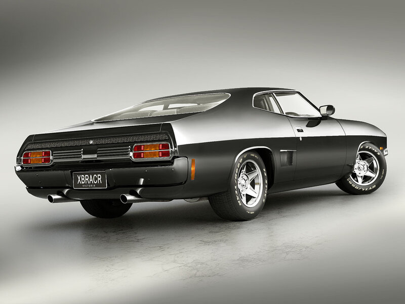 Black Muscle Car — Dramatic, Photograph, Wheels, Exhaust