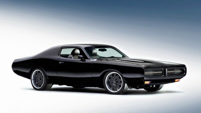 Black Muscle Car — Dramatic, Photograph, Wheels, Windows