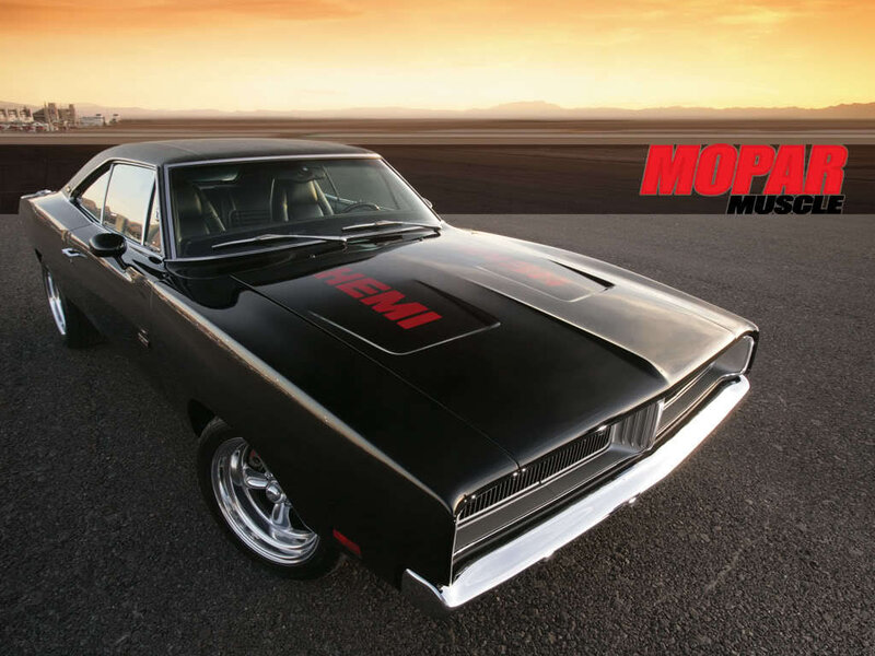Black Muscle Car — Dramatic, Sunset, Photograph, Race Track