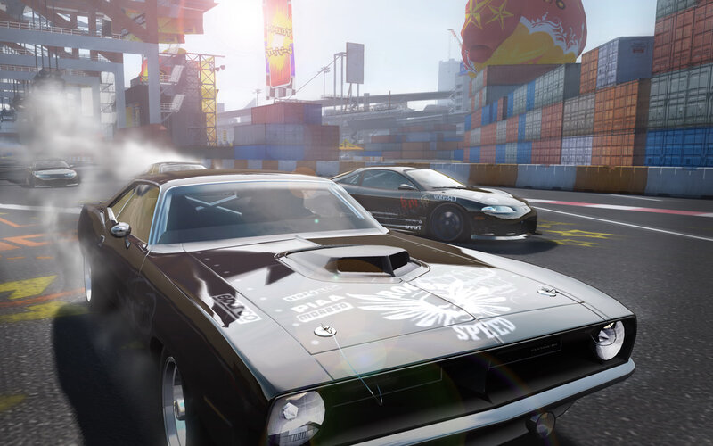 Black Muscle Car — Dynamic, Afternoon, 3d Render