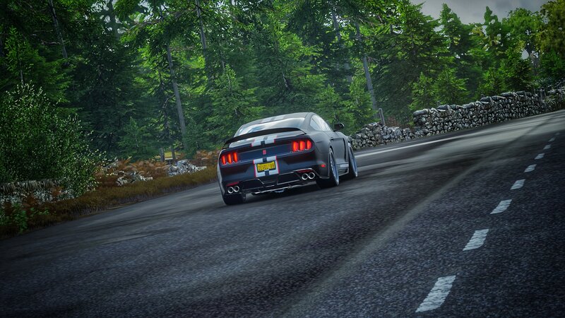 Black Muscle Car — Gray, Dynamic, Afternoon, 3d Render