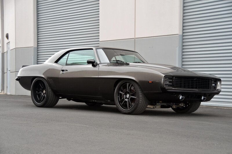 Black Muscle Car — Gray, Neutral, Afternoon