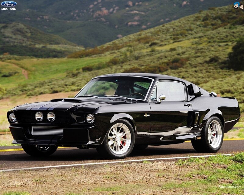 Black Muscle Car — Hills