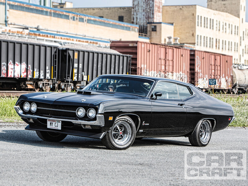 Black Muscle Car — Industrial