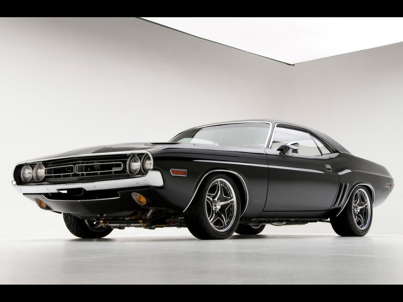 Black Muscle Car — Neutral, Photograph, Wheels, Studio, White