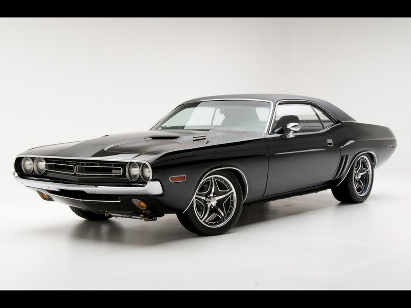 Black Muscle Car — Neutral, Photograph, Wheels