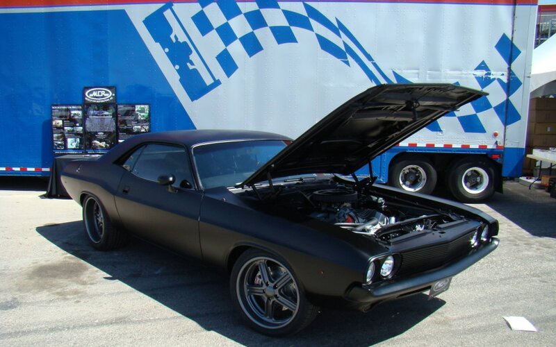 Black Muscle Car — Outdoor, Afternoon, Photograph, Trailer