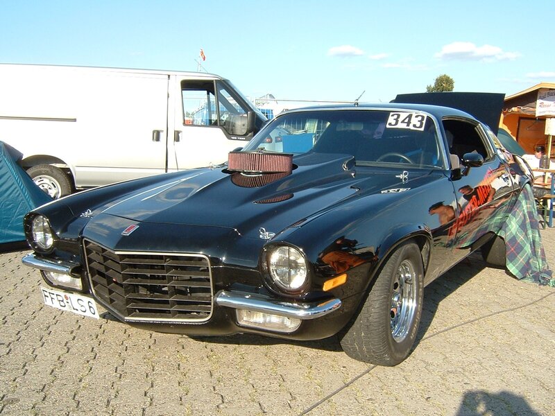 Black Muscle Car — Outdoor, Afternoon, Photograph, Van